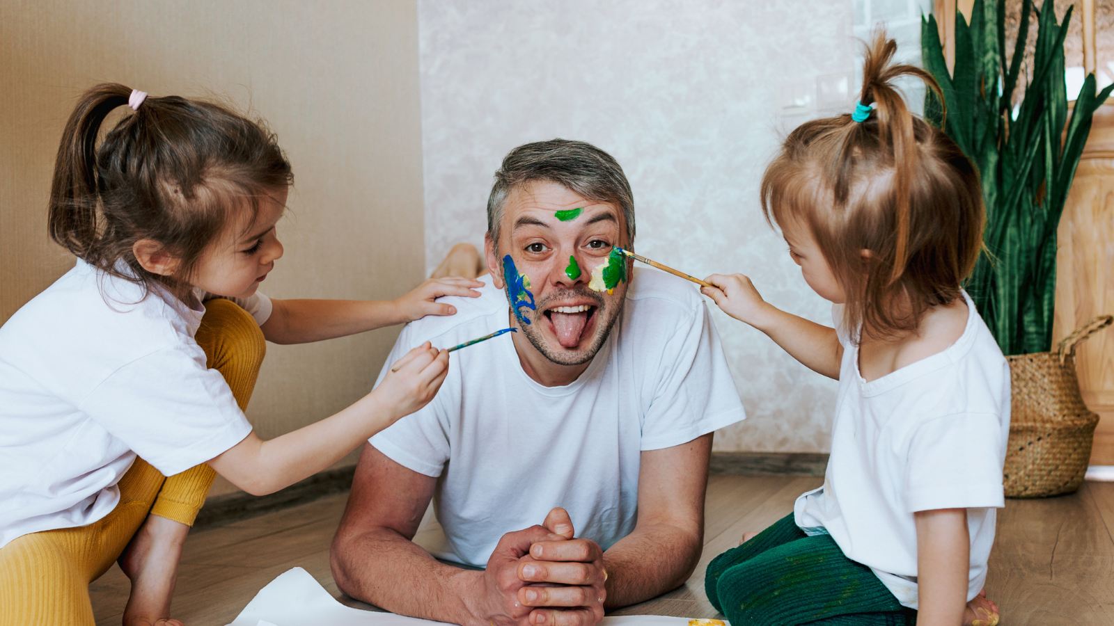 Foster Dad with two children