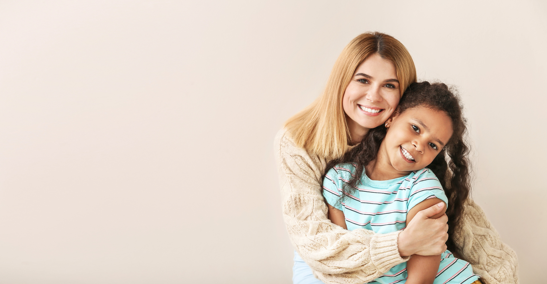 Foster parent with foster child